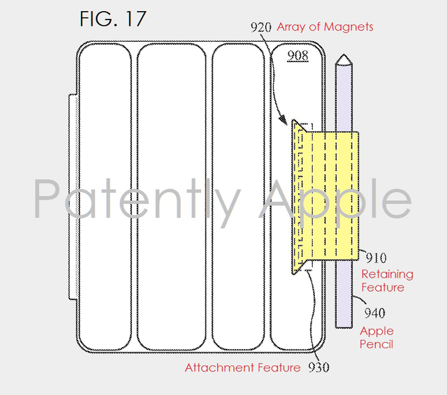 苹果新专利 在保护壳上固定Apple Pencil不怕丢 智能公会