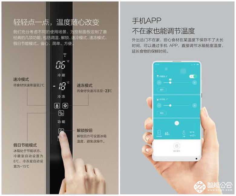 云米冰箱功能键图解图片