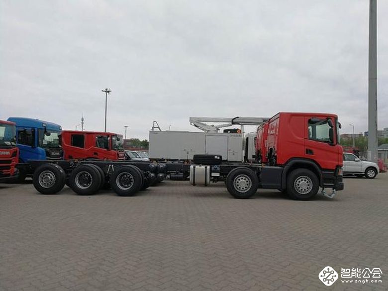 这是京东采购的两节货箱卡车？还是斯堪尼亚新款，马上就要上路了 智能公会