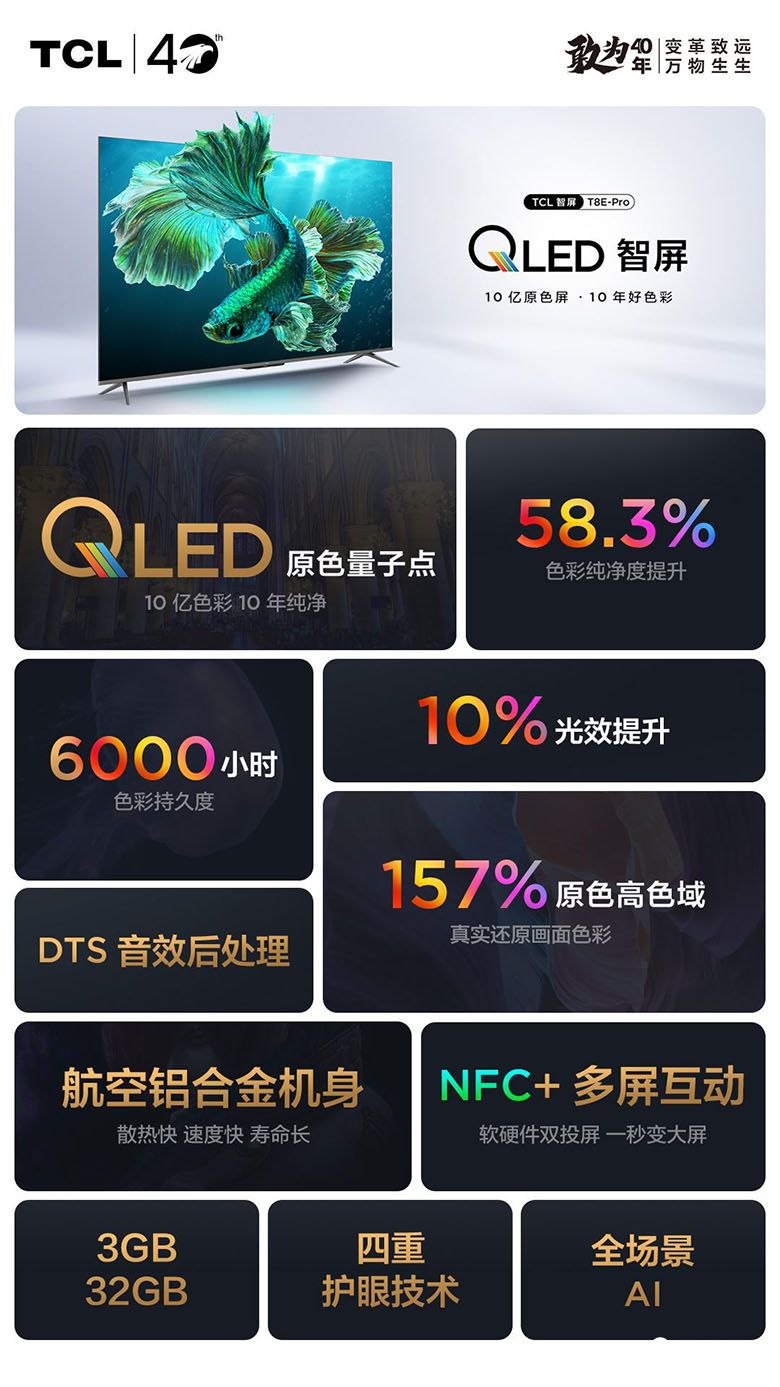 新品发布+直播鉴赏，TCL QLED原色量子点智屏新品双重震撼来袭 智能公会