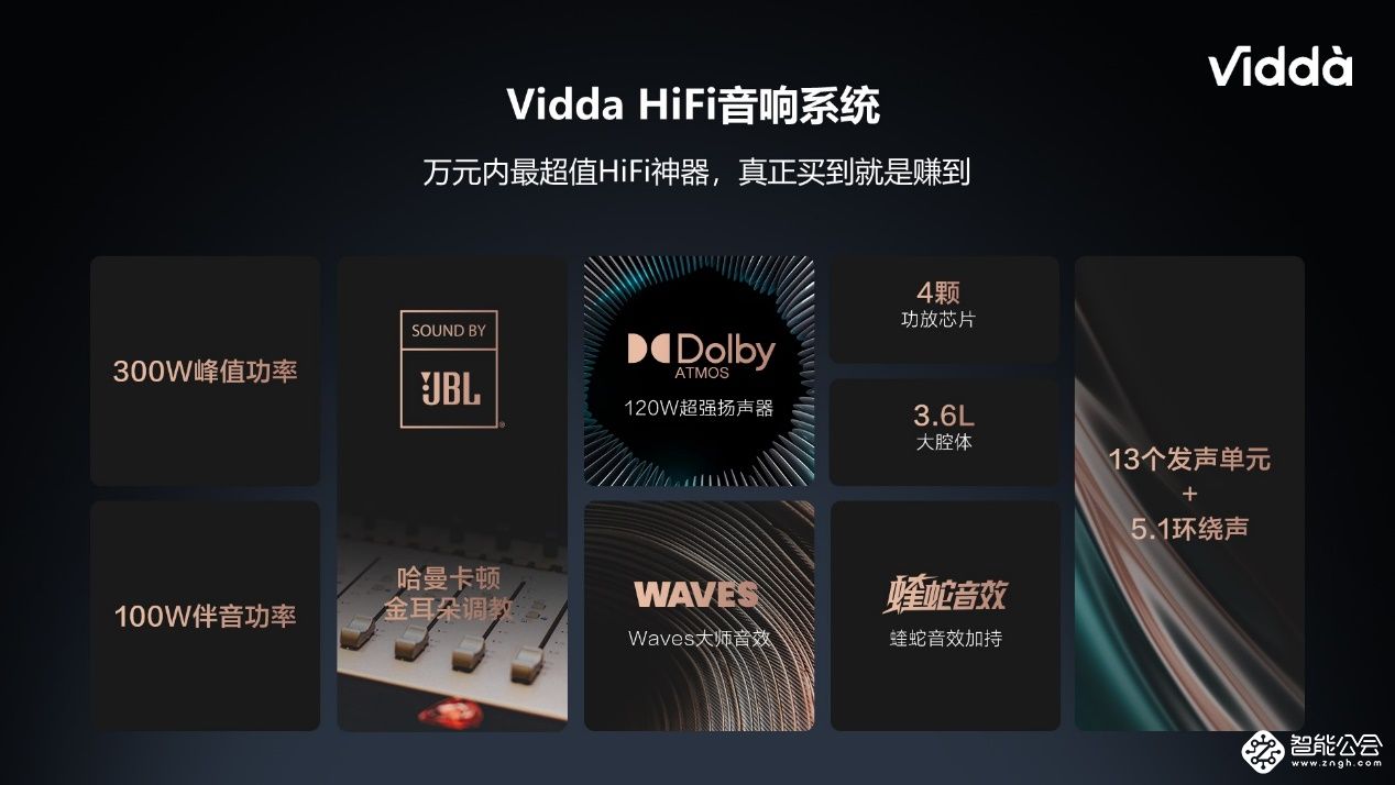 音乐发烧友必看！ Vidda V5G搭载13个JBL发声单元震撼发布 智能公会