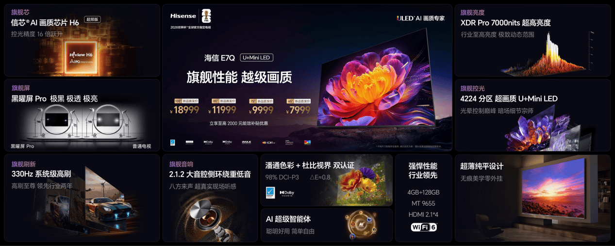 海信RGB-Mini LED双旗舰电视发布，首发售价15999元起 智能公会