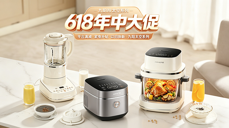 618 焕新厨房，九阳太空系列厨电一站配齐 智能公会